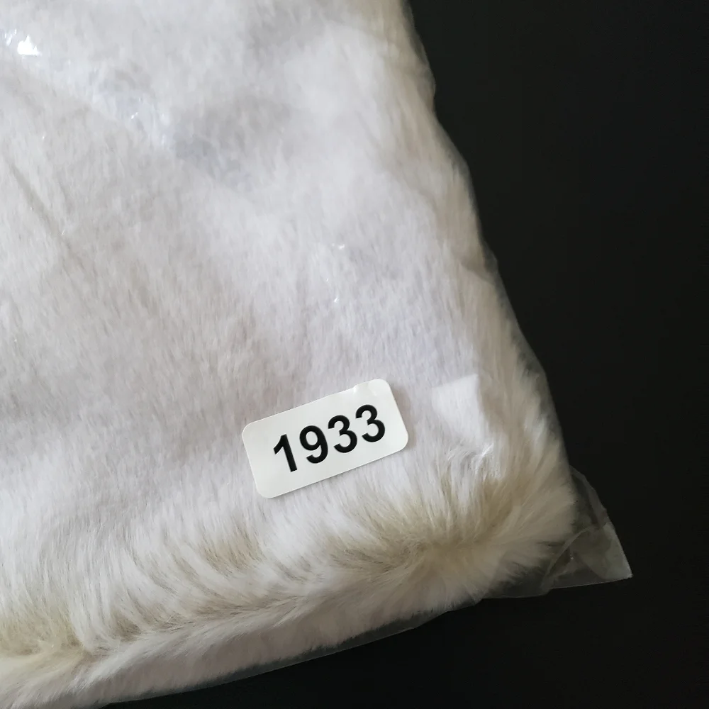 West Elm Faux Fur Chinchilla Pillow Cover white